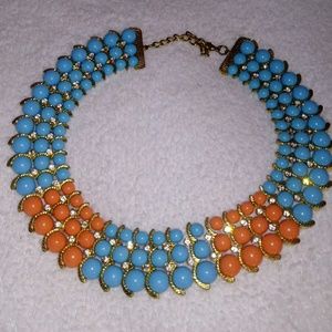 Turquoise and Orange Necklace
